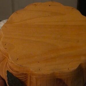 Wooden Tree Stump Decor